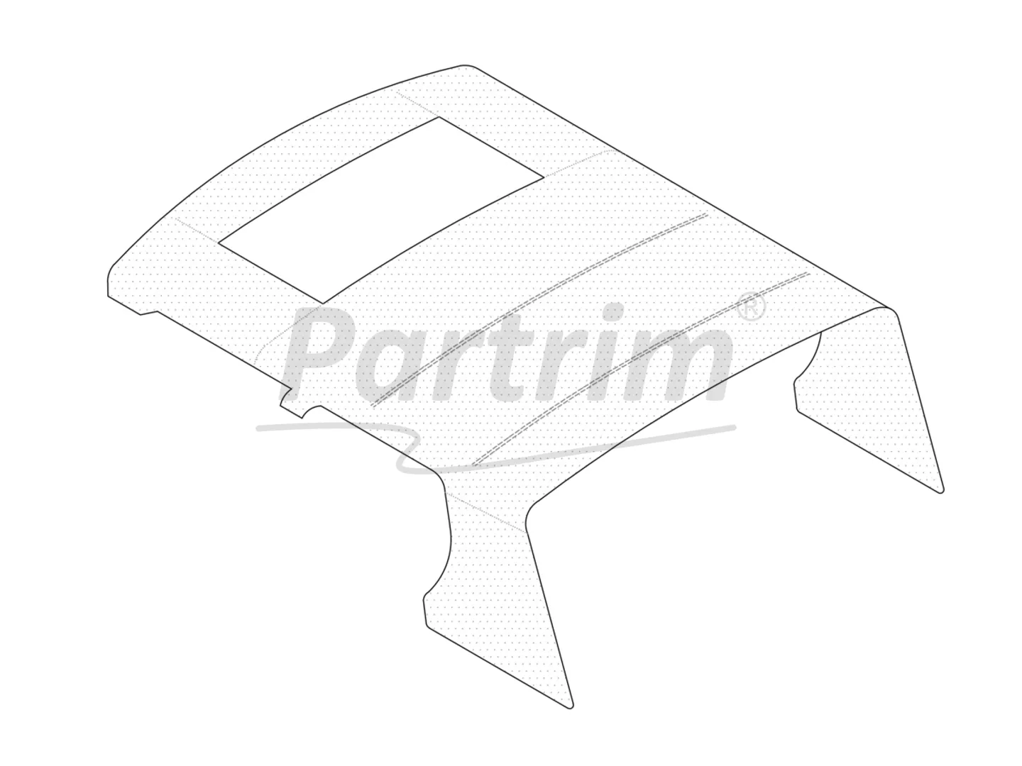 MERCEDES W109 HEADLINER WITH SUNROOF