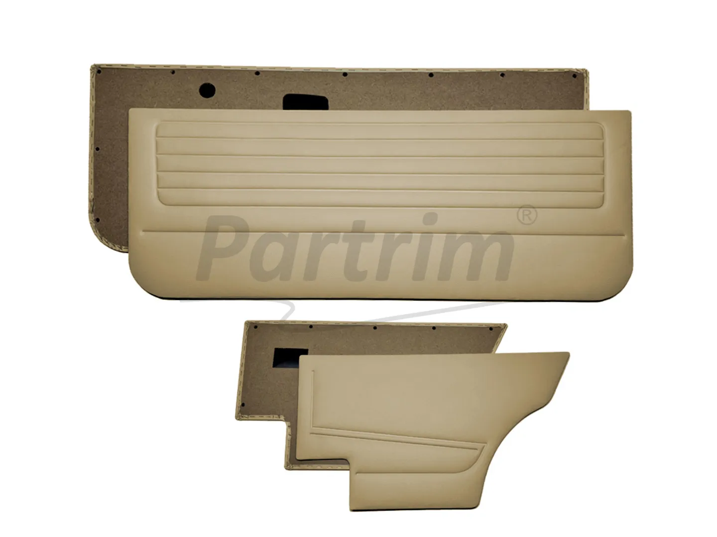 VW GOLF 1 COUPE 75-83 INTERIOR DOOR PANELS BEIGE 4 PCS