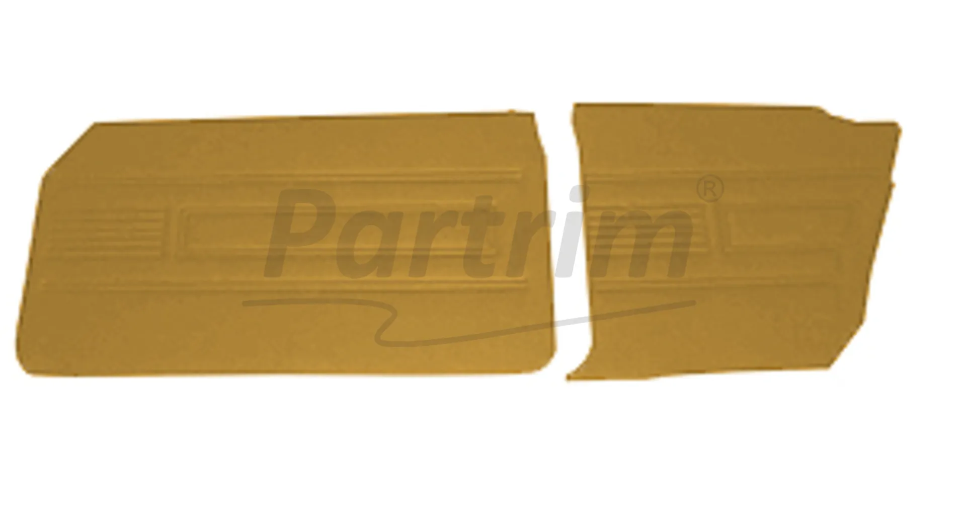 FORD 69-72 17M / 20M COUPE DOOR PANEL SET TOBACCO - 4 PCS