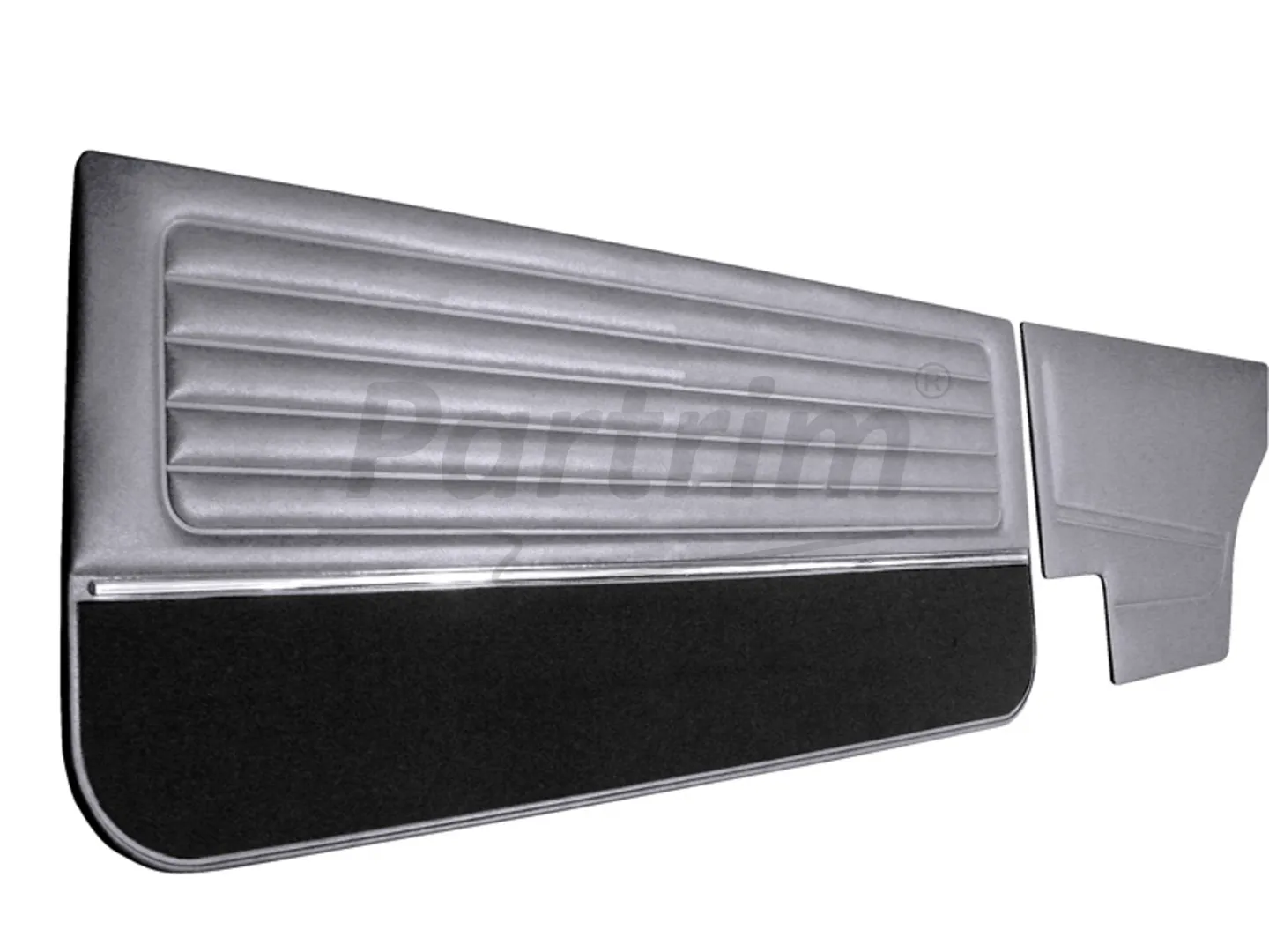 VW GOLF 1 COUPE 75-83 DOOR PANEL SET WITH NICKEL AND CARPET GREY 4 PCS