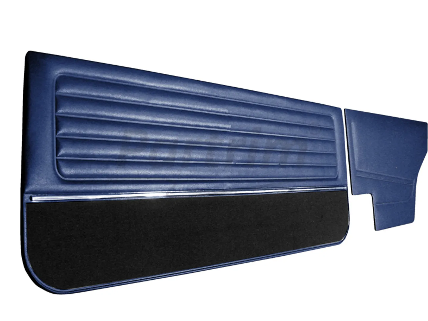 VW GOLF 1 COUPE 75-83 DOOR PANEL SET WITH NICKEL AND CARPET  DARK BLUE 4 PCS