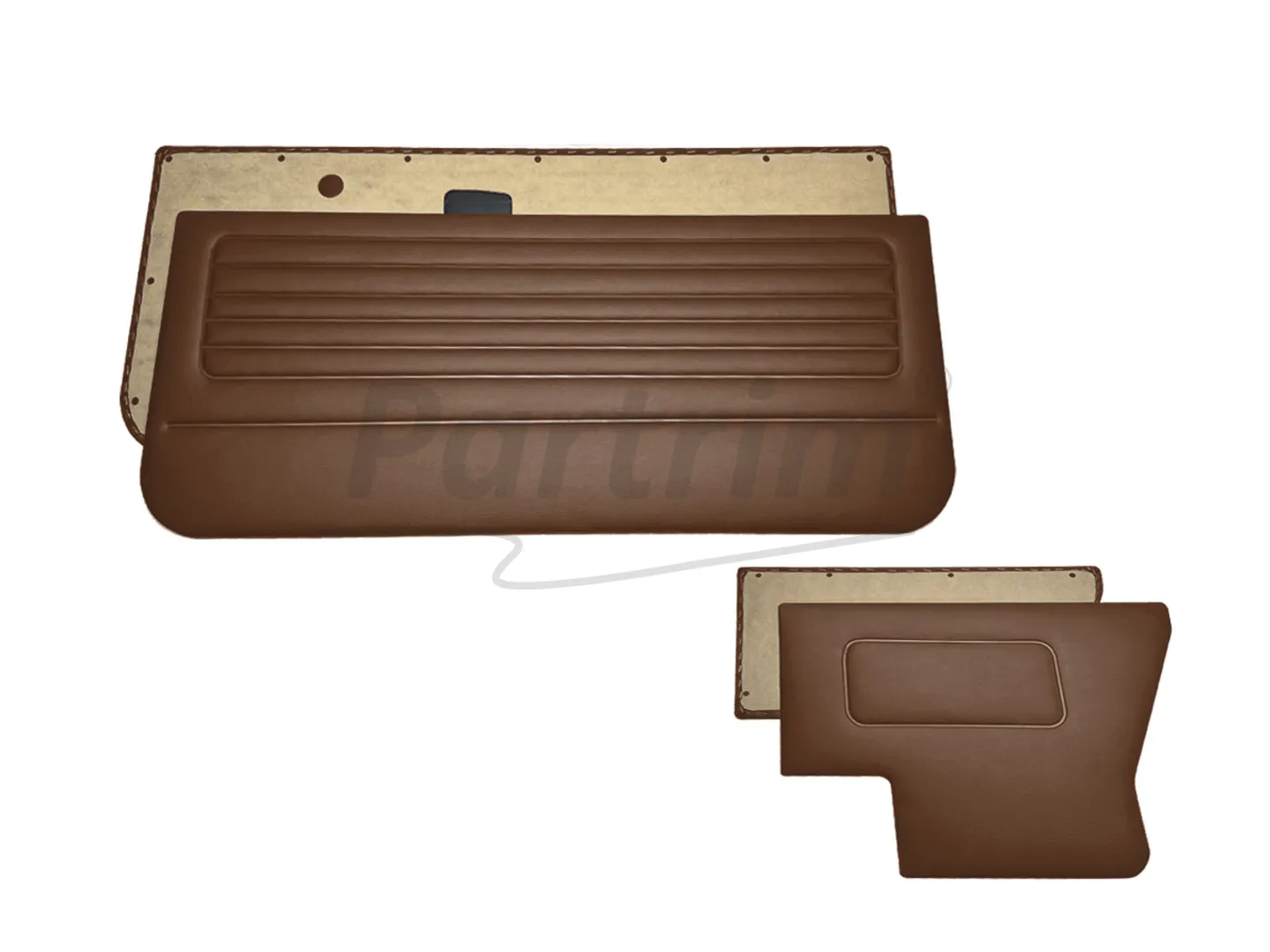 VW GOLF 1 CABRIO DOOR PANEL SET 4 PCS BROWN