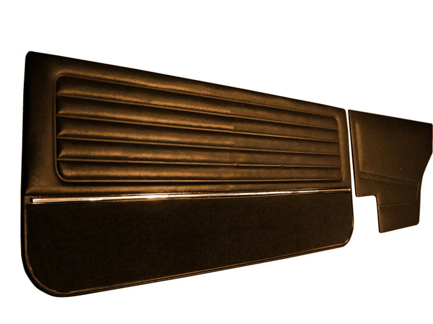 VW GOLF 1 COUPE 75-83 DOOR PANEL SET WITH NICKEL AND CARPET BROWN 4 PCS