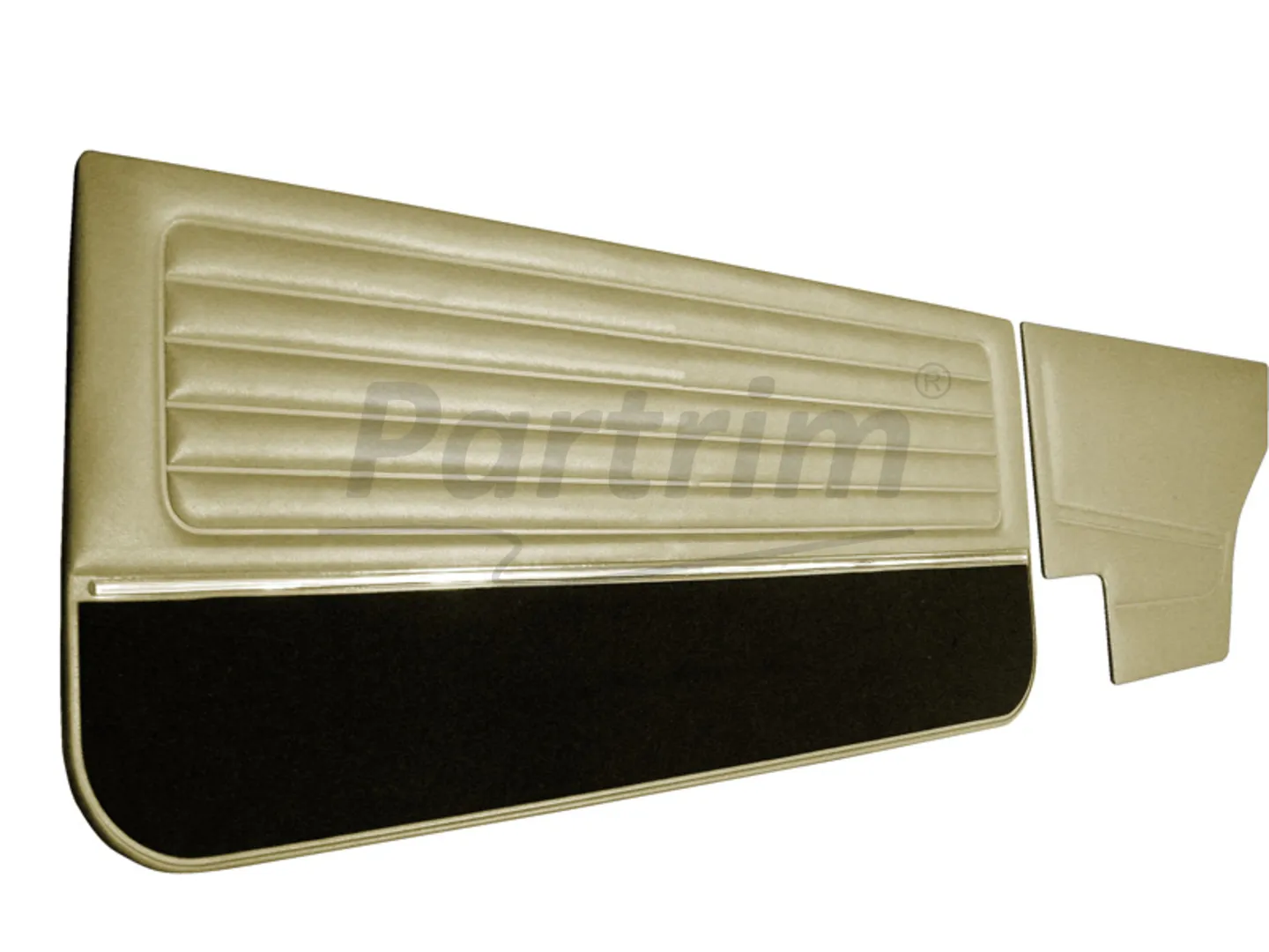 VW GOLF 1 CABRIO DOOR PANEL SET 4 PCS CARPET + NICKEL BEIGE