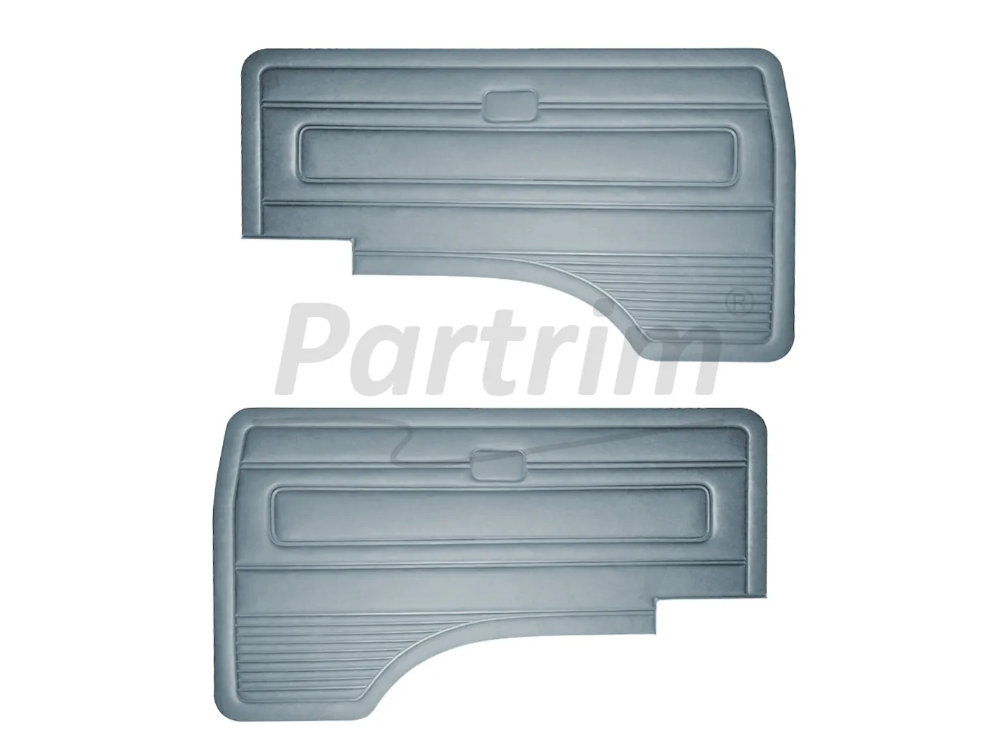 VW T3 T25 BUS 1980-1989 FRONT DOOR PANEL SET GREY O.P. - 2 PCS