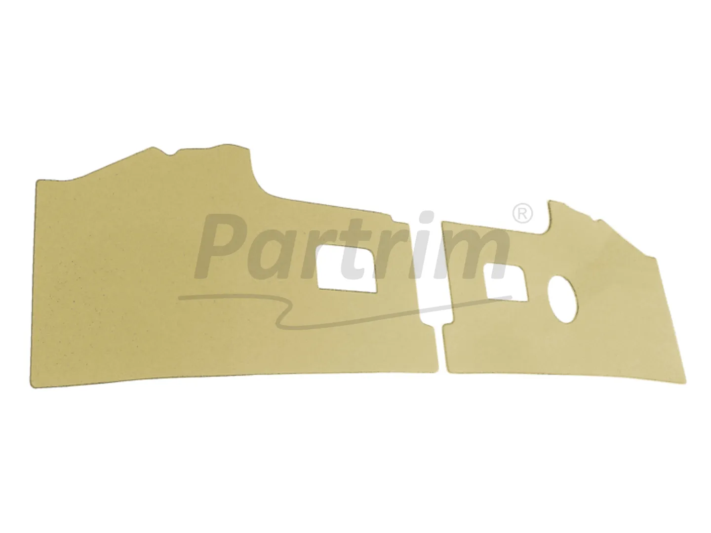 VW T2 BUS 1968-1979 KICK PANELS 2 PCS. CREAM