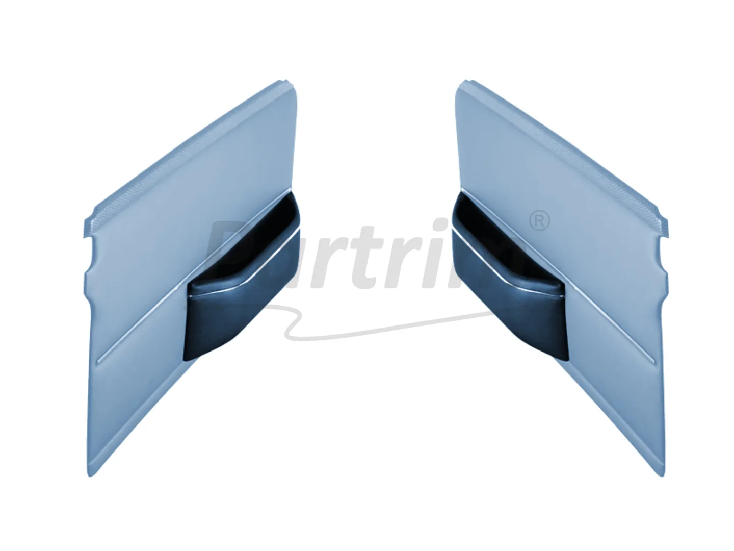 MERCEDES W109 LONG DOOR POCKET WITH NICKEL LEFT AND RIGHT DARKBLUE