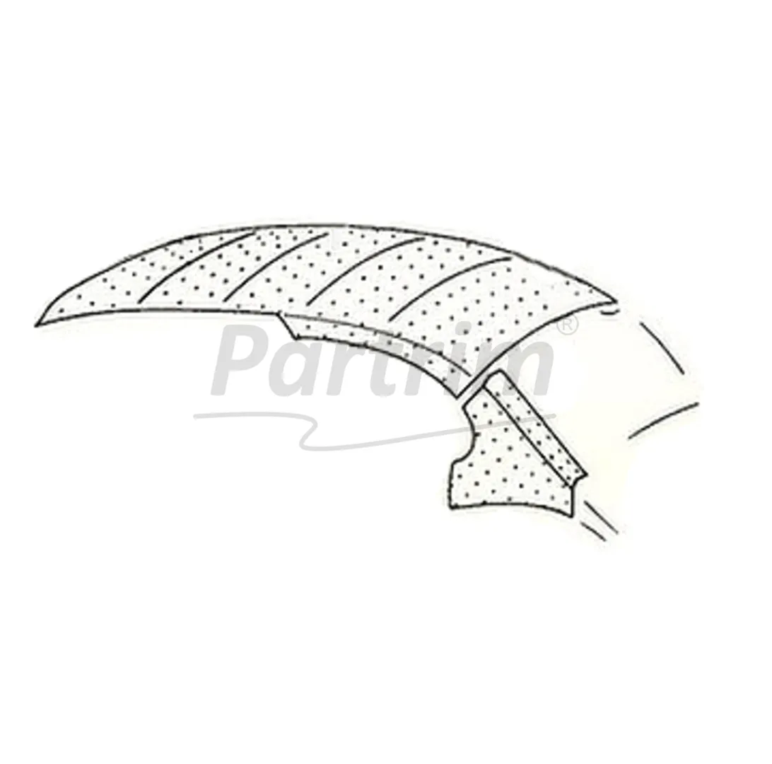 VW OLD BEETLE 1300 - 1303 HEADLINER PERFORATED BLACK