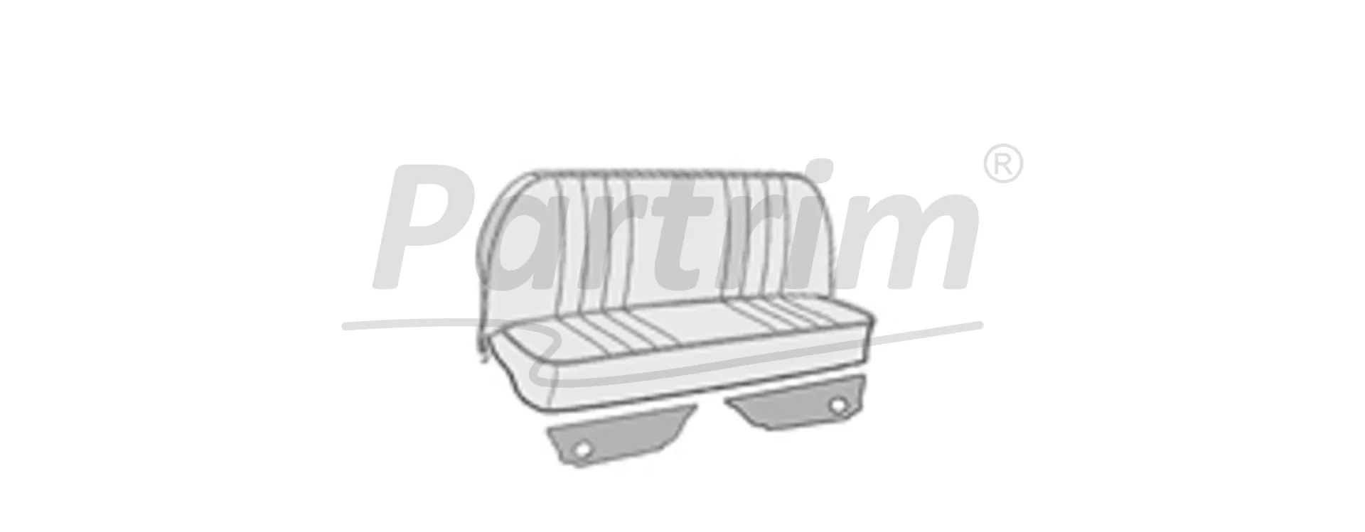 VW OLD BEETLE REAR KICK PANEL SET CREAM 1963 - 1977