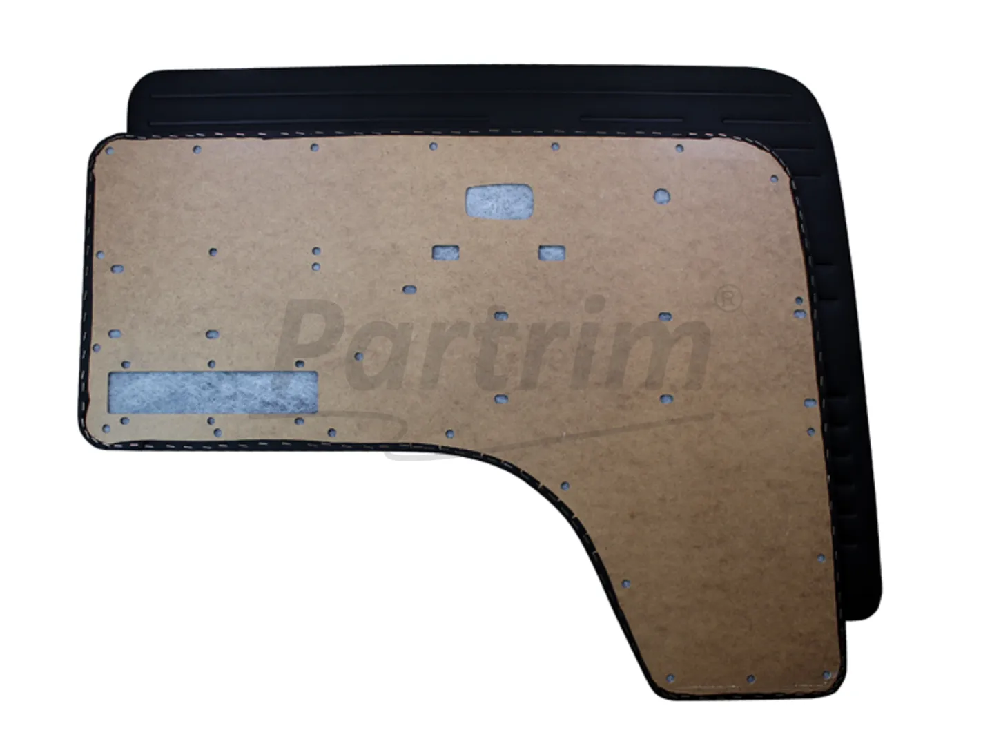 VW T2 BUS 1968-1979 FRONT DOOR PANELS 2 PCS. GREY Z PRESS