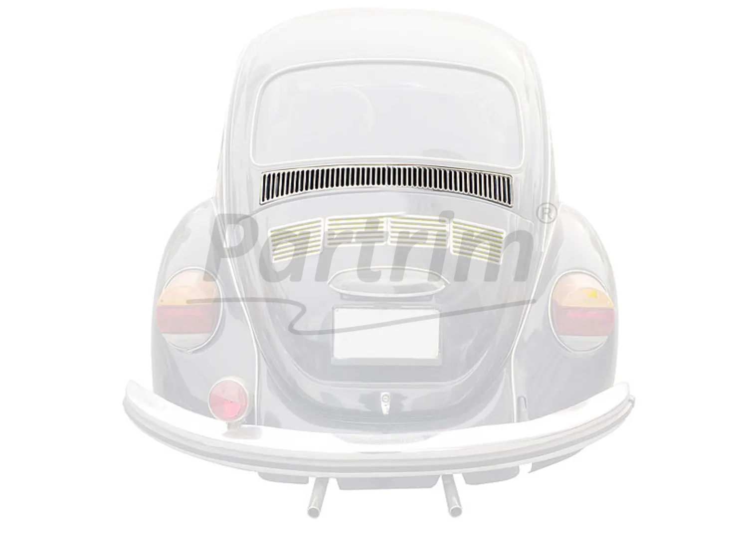 VW 1303 TOP ENGINE LID GRILL ALUMINUM