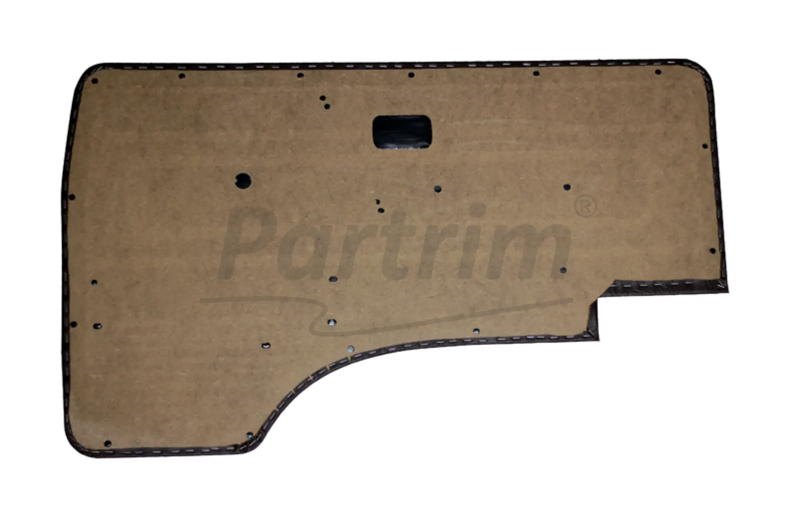 VW T3 T25 BUS 1980-1989 FRONT DOOR PANEL SET BURGUNDY O.P. - 2 PCS