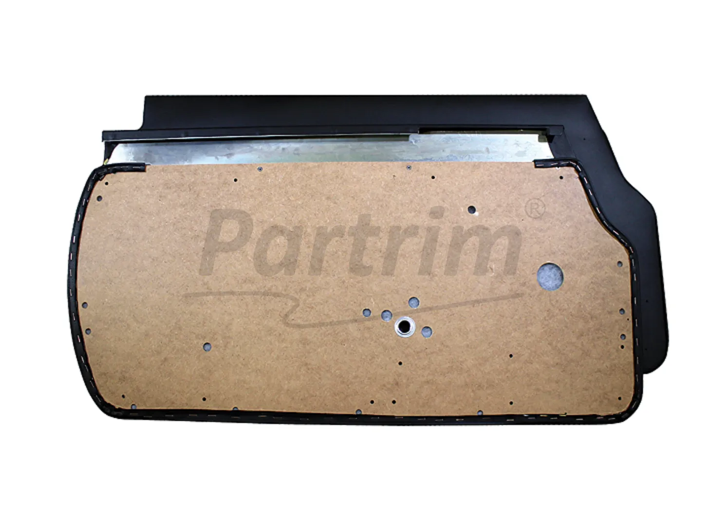 FIAT SPIDER DOOR PANEL SET TOBACCO WITH IRON PLATE 2 PCS TYPE 5 1966 - 1978
