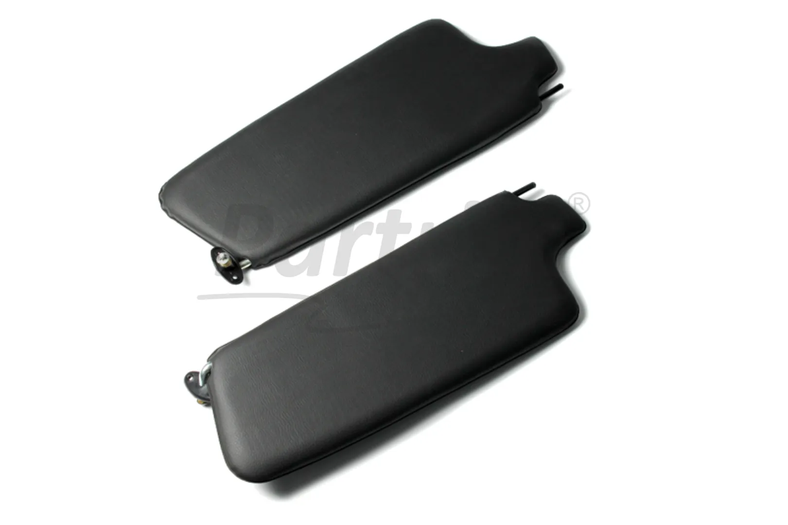 VW OLD BEETLE 1300 - 1303 CABRIO SUNVISORS SET BLACK  WITHOUT MIRROR