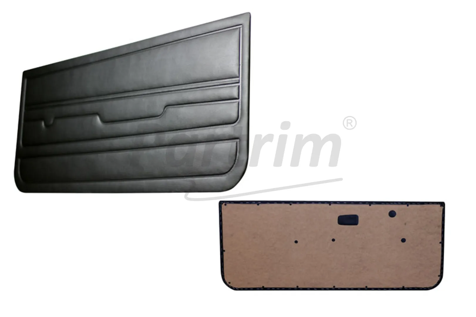 VW GOLF 1 GTI COUPE & CABRIO 75-83 INTERIOR DOOR PANELS GREY - 2 PCS -