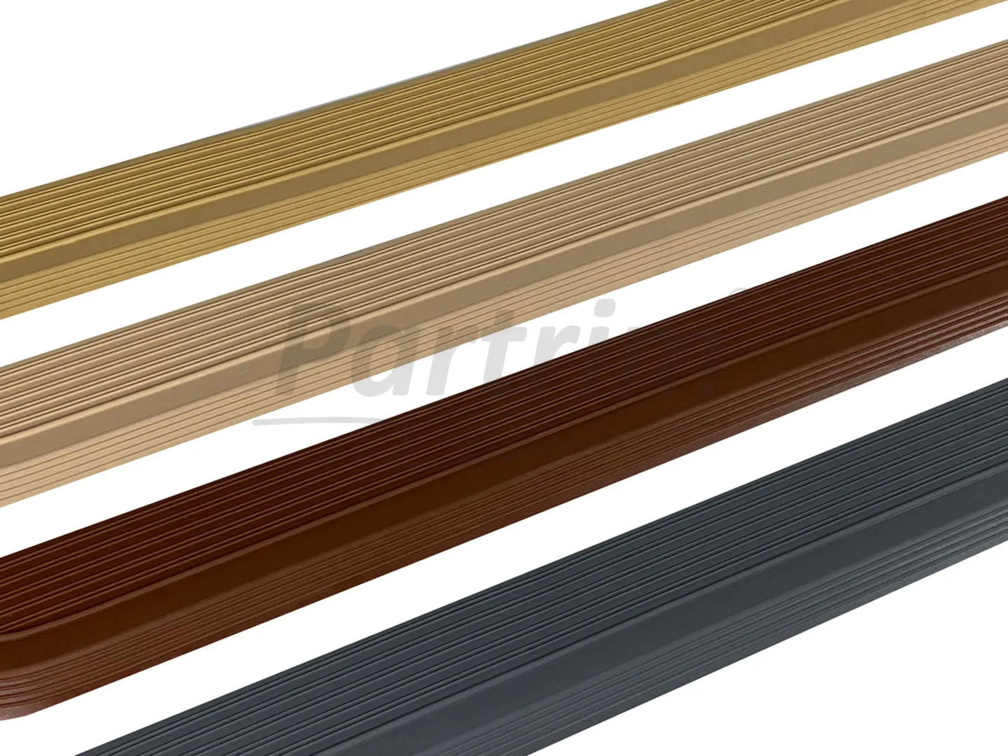 MERCEDES 107 DOOR SILL COVER BLACK SET