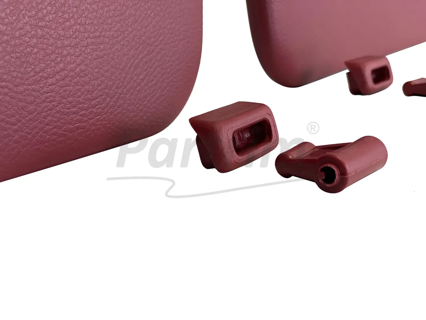 MERCEDES R107 CABRIO SUNVISOR BURGUNDY  R-L