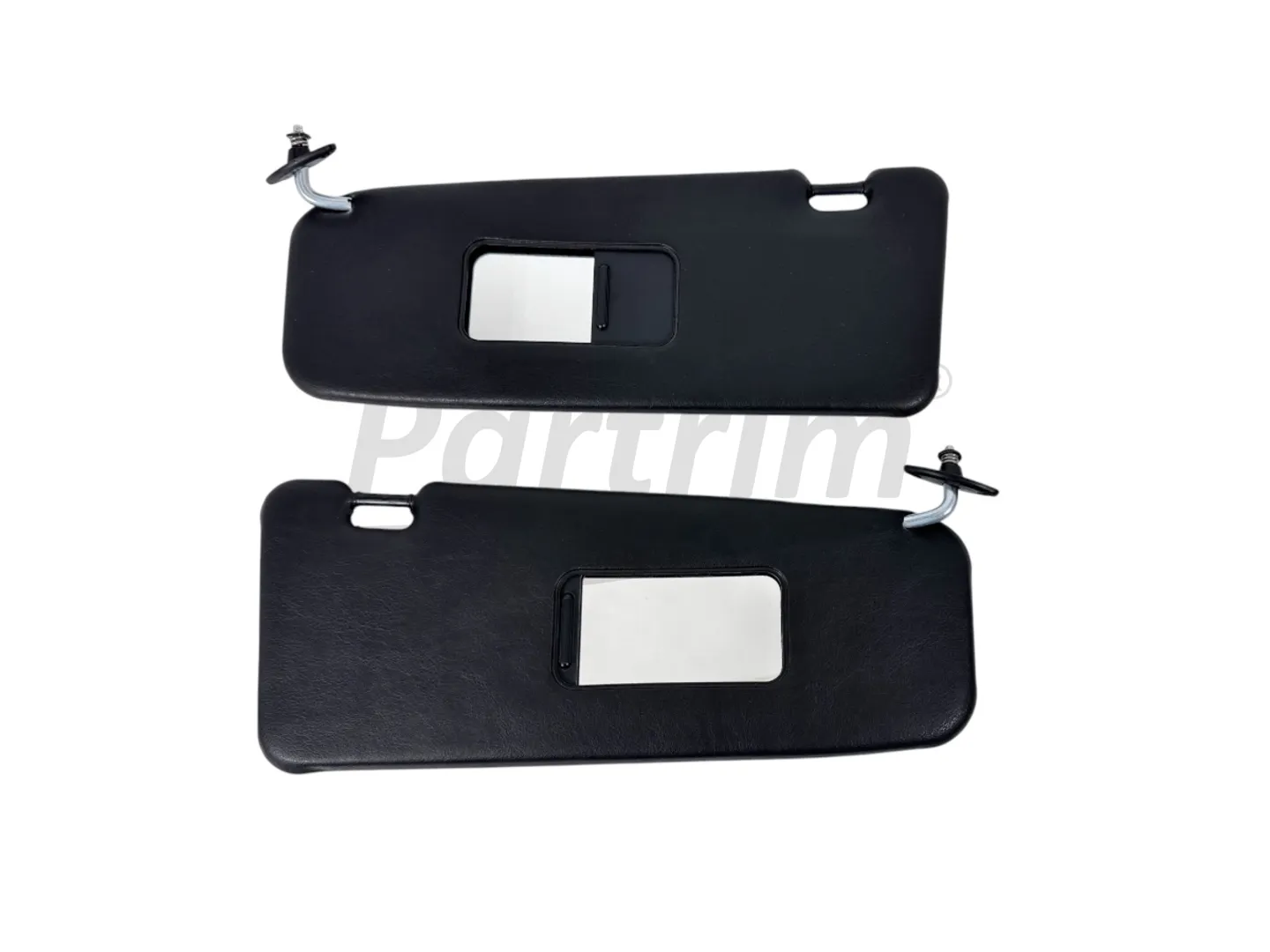 BMW E30 SEDAN SUNVISOR SLIDING MIRROR COVER BLACK WITHOUT LIGHT