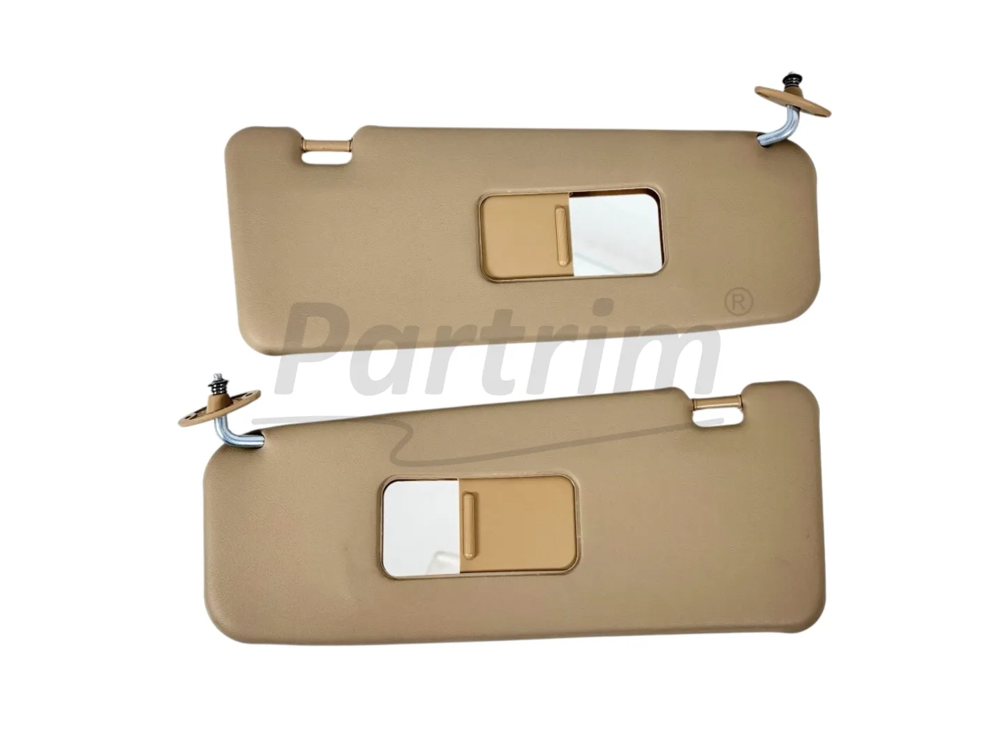 BMW E30 SEDAN SUNVISOR SLIDING MIRROR COVER BEIGE WITHOUT LIGHT